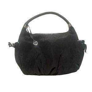 Brighton Black Nylon and Leather Bag
